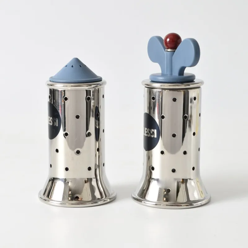 Pamono Pepper Grinder and Salt Shaker by Michael Graves for Alessi, 1990s, Set of 2> Salt & Pepper Shakers