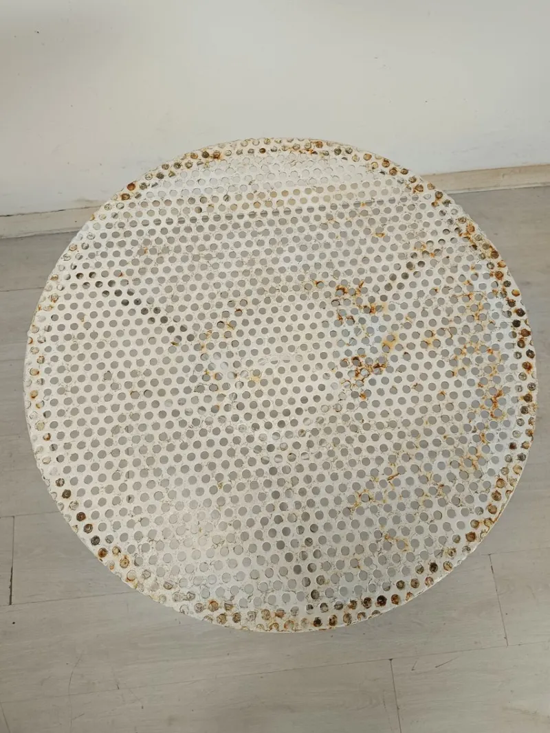 Outlet Pamono Perforated Metal Garden Table, 1920s