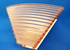 Hot Pamono Pergamo Wall Lamp in Pink Satin Glass by Angelo Mangiarotti for Artemide, Italy, 1950s