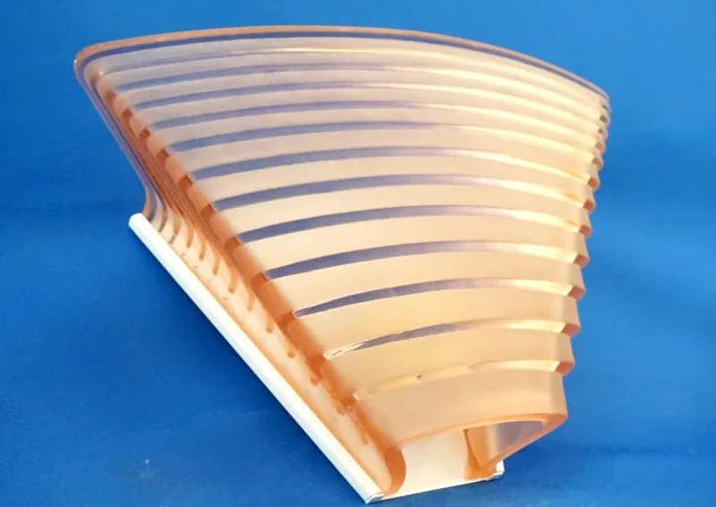 Hot Pamono Pergamo Wall Lamp in Pink Satin Glass by Angelo Mangiarotti for Artemide, Italy, 1950s