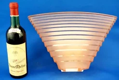 Hot Pamono Pergamo Wall Lamp in Pink Satin Glass by Angelo Mangiarotti for Artemide, Italy, 1950s