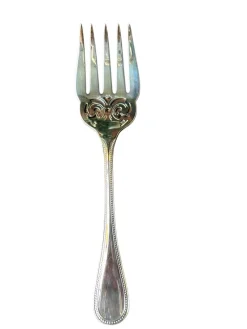 Sale Pamono Perles Fish Cutlery Service for 6 from Christofle, Set of 14