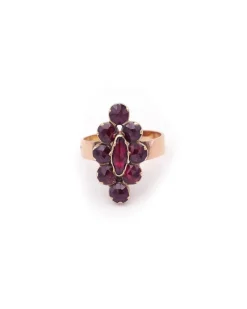 Pamono Perpignan Garnet Marquise Ring> Rings