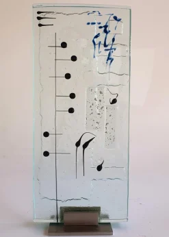 Pamono Perrin, Silent Score, 2001, Sculpted Glass> Sculpture