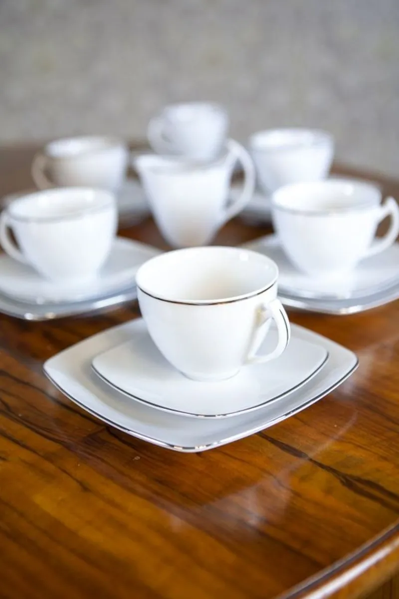 Pamono 12-Person Coffee Set from Ćmielów, Set of 39> Tabletop|Coffee & Tea Service