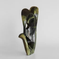 Pamono Peter Chidzonga, Large Shona Art Abstract Sculpture, Leopard Stone><noscript><img width=