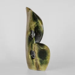 Pamono Peter Chidzonga, Large Shona Art Abstract Sculpture, Leopard Stone><noscript><img width=