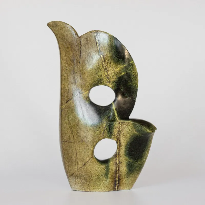 Pamono Peter Chidzonga, Large Shona Art Abstract Sculpture, Leopard Stone> Abstraction|Sculpture
