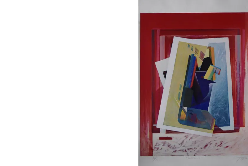 Pamono Peter Foeller, Intermezzo Serigraph, 1990> Mid-Century