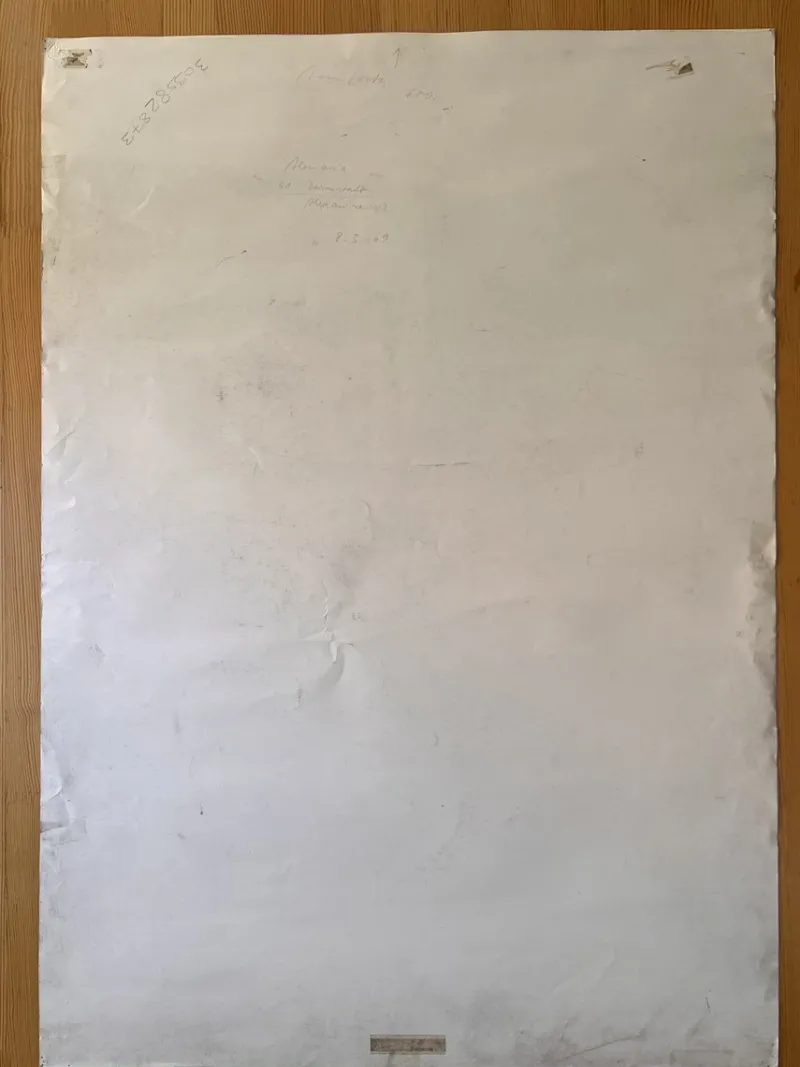 Discount Pamono Peter Steinforth, Geometric Abstraction, Original Ink Drawing, 1969