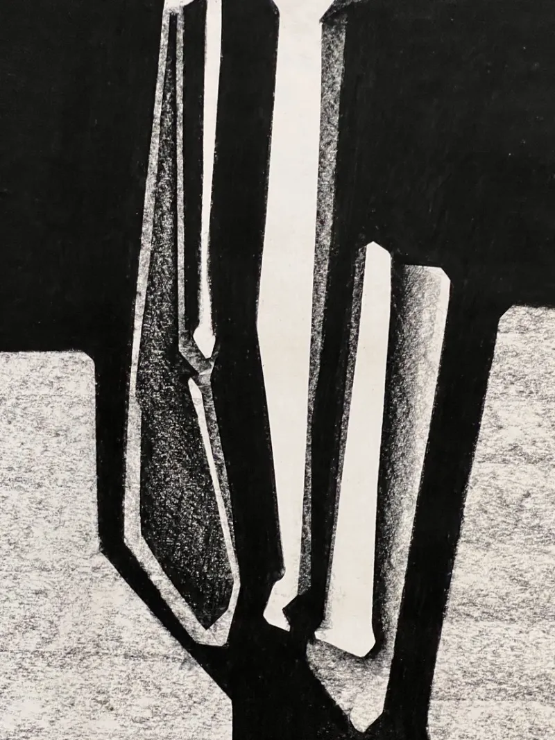 Discount Pamono Peter Steinforth, Geometric Abstraction, Original Ink Drawing, 1969