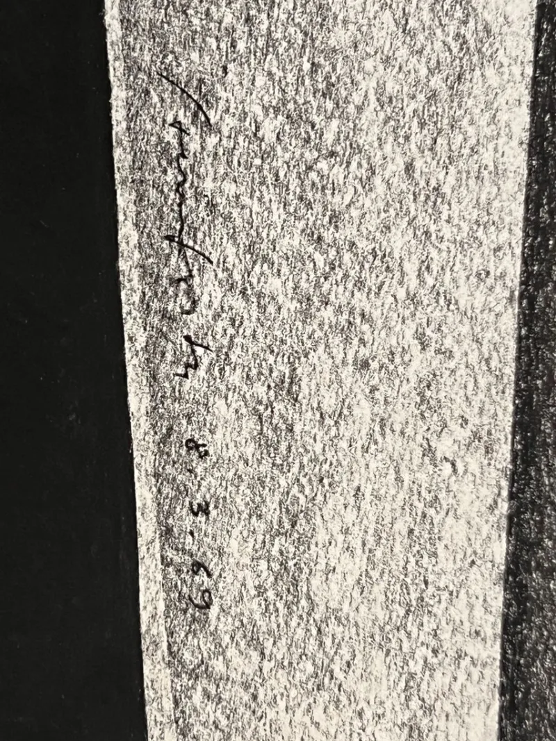 Discount Pamono Peter Steinforth, Geometric Abstraction, Original Ink Drawing, 1969