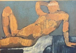 Hot Pamono Peter Szabo, Reclining Female Nude, 2003, Oil on Panel