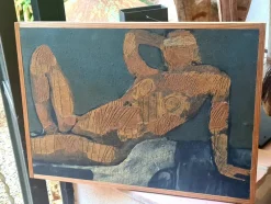 Hot Pamono Peter Szabo, Reclining Female Nude, 2003, Oil on Panel
