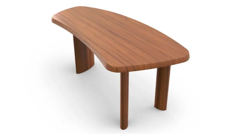 Pamono Petit Bureau en Forme Libre Table by Charlotte Perriand for Cassina