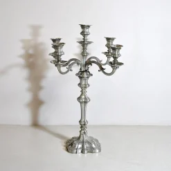 Pamono Pewter 5-Arm Candleholder, 1940s