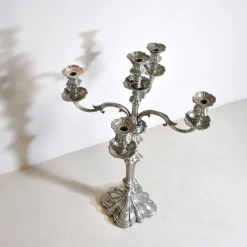 Pamono Pewter 5-Arm Candleholder, 1940s