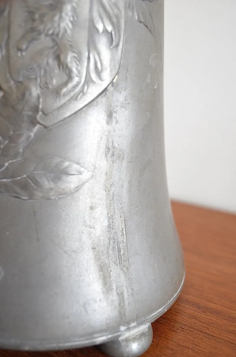 Clearance Pamono Pewter Ceremonial Jug with Berlin Coat of Arms from Kayser, 1900s