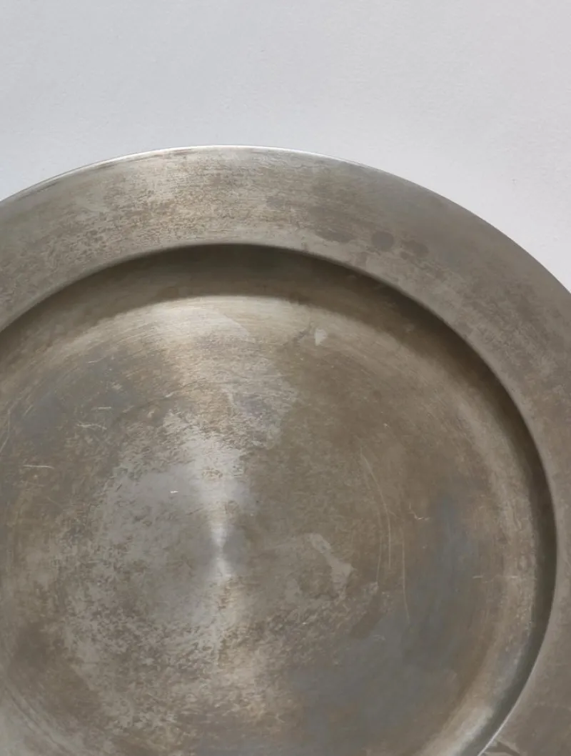 Pamono Pewter Charger Plates from Svenskt Tenn, Sweden, 1950s, Set of 6> Dinner Plates & Bowls