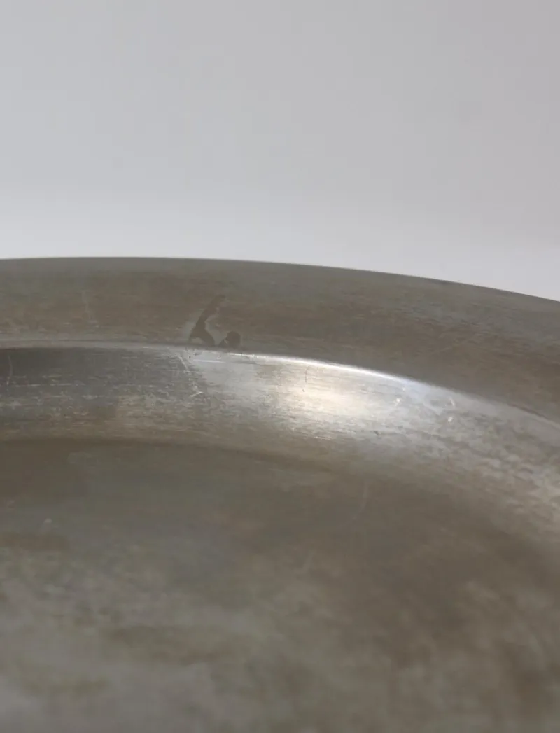 Pamono Pewter Charger Plates from Svenskt Tenn, Sweden, 1950s, Set of 6> Dinner Plates & Bowls