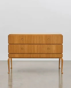 Pamono PH Grand Chest of Drawers, Wood Legs, Natural Oak Veneer, White Ash Wood Drawers> Storage