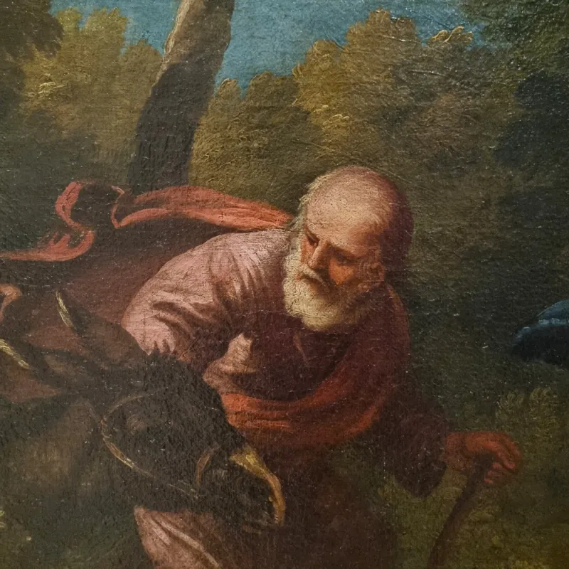 Pamono Philipp Peter Roos, Flight Into Egypt, 1680, Oil on Canvas> Old Masters