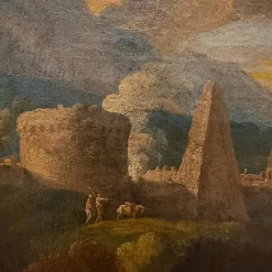 Pamono Philipp Peter Roos, Flight Into Egypt, 1680, Oil on Canvas><noscript><img width=