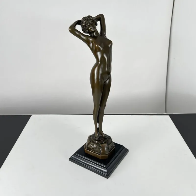 Sale Pamono Philips, Art Deco Sculpture of a Nude Woman, 20th Century, Bronze
