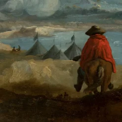 Hot Pamono Philips Wouwerman, Dutch Landscape, 1660, Oil on Panel