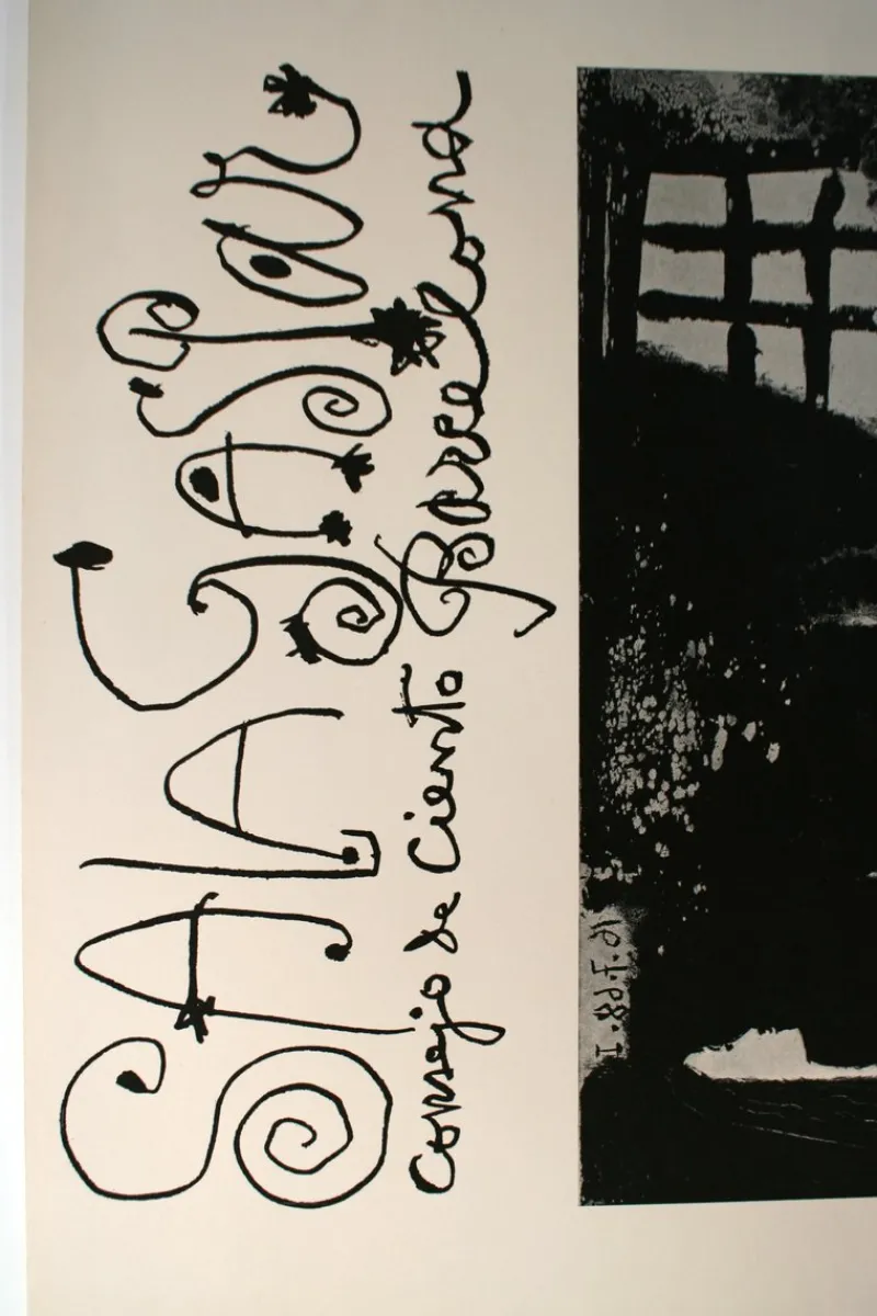 Pamono Picasso at Gaspar Gallery in Barcelona Poster, 1968> Posters|Wall Decor