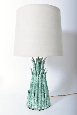 Discount Pamono Pico Green White Ceramic Lamp by Barracuda Interiors