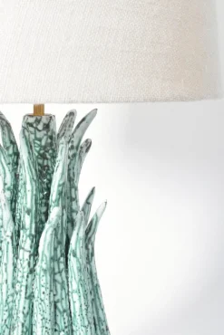 Discount Pamono Pico Green White Ceramic Lamp by Barracuda Interiors