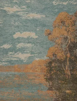 Pamono Pictorial Rug in Sky Blue from R&K Principal Jahanshah Nazmiyal> Carpets & Textiles|Carpets & Textiles