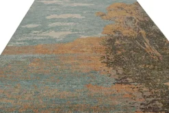 Pamono Pictorial Rug in Sky Blue from R&K Principal Jahanshah Nazmiyal><noscript><img width=