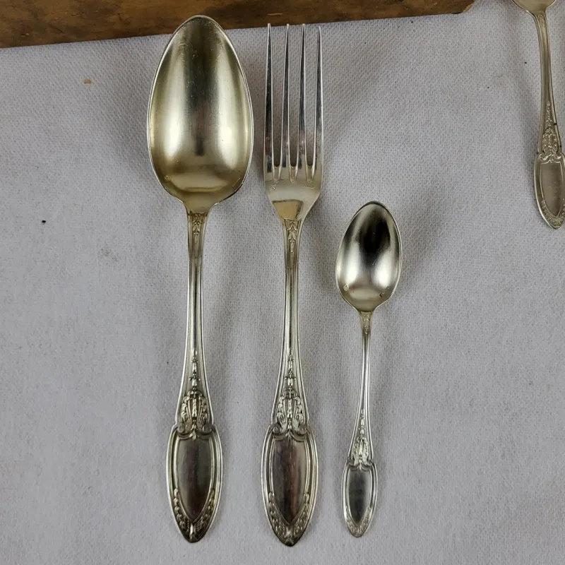 Sale Pamono 61-Piece Cutlery Set in Silver-Plated Metal from Maison Ercuis, Set of 61