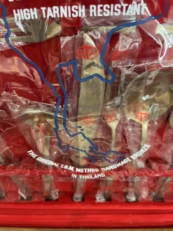 Pamono 120-Piece Oriental Brass Cutlery Set, 1977, Set of 120><noscript><img width=