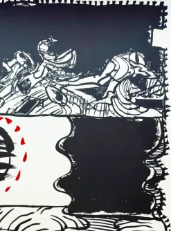 Pamono Pierre Alechinsky, Paysage déplié, 1995, Lithograph><noscript><img width=