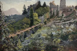 Best Pamono Pierre Barthélémy, Hameau, vallée de Merlan, 1928, Oil on Canvas, Framed