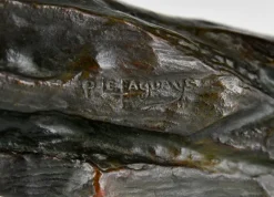 Pamono Pierre Le Faguays, Art Deco Athlete with Spear, 1927, Bronze><noscript><img width=