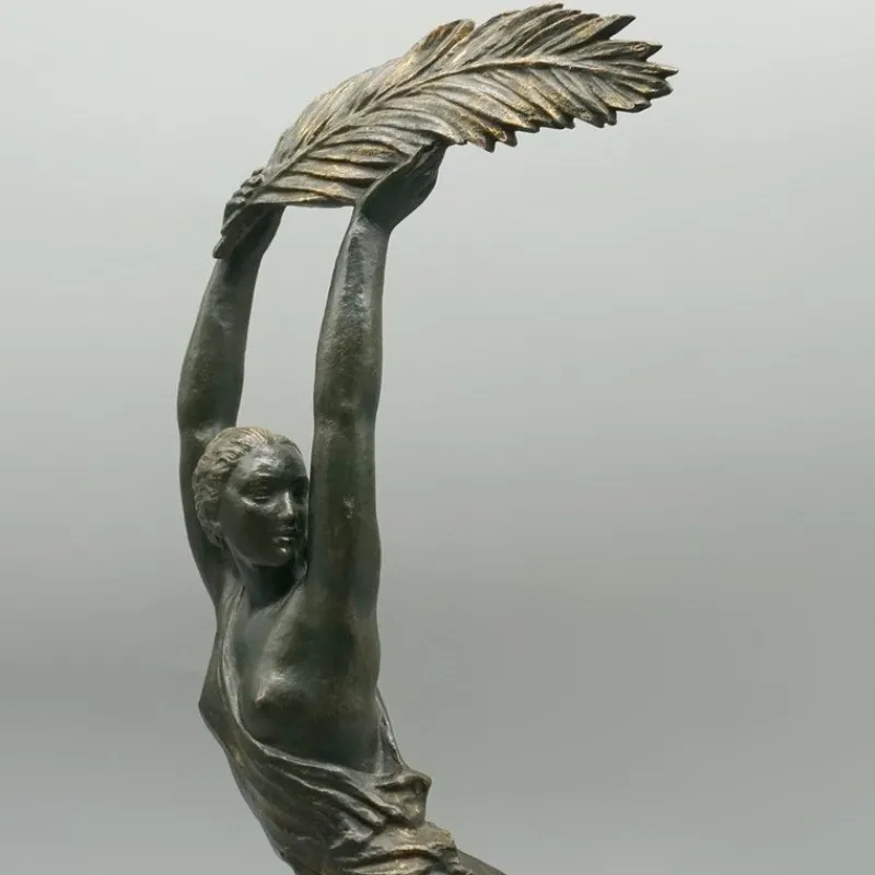 Pamono Pierre Le Faguays, Palm Dancer, Original Bronze Sculpture, 1920s-1940s> Art Deco