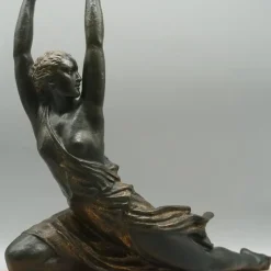 Pamono Pierre Le Faguays, Palm Dancer, Original Bronze Sculpture, 1920s-1940s><noscript><img width=