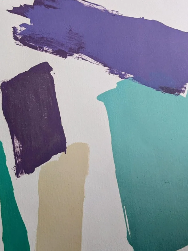 Pamono Pierre Pallut, Abstract Composition, Hand-Signed Lithograph, 1972> Abstraction|Prints & Multiples