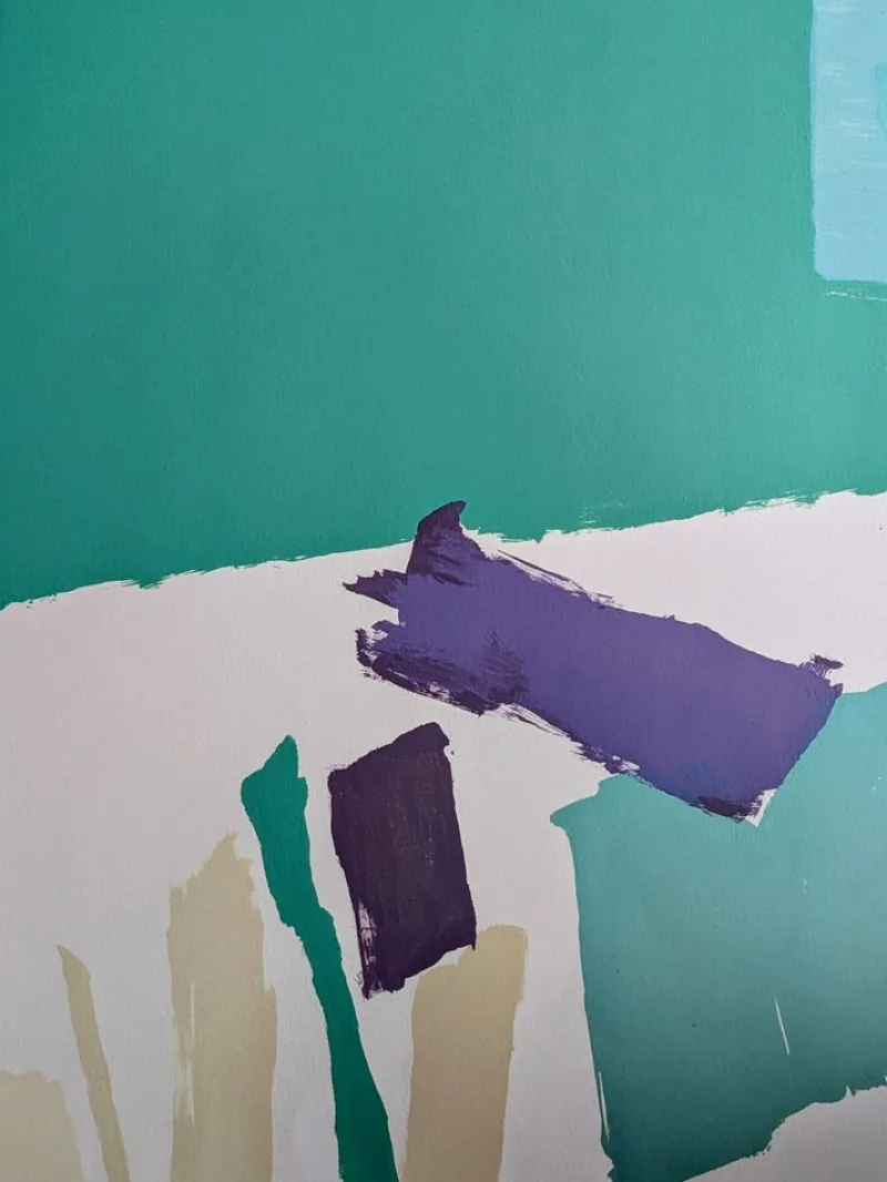 Pamono Pierre Pallut, Abstract Composition, Hand-Signed Lithograph, 1972> Abstraction|Prints & Multiples