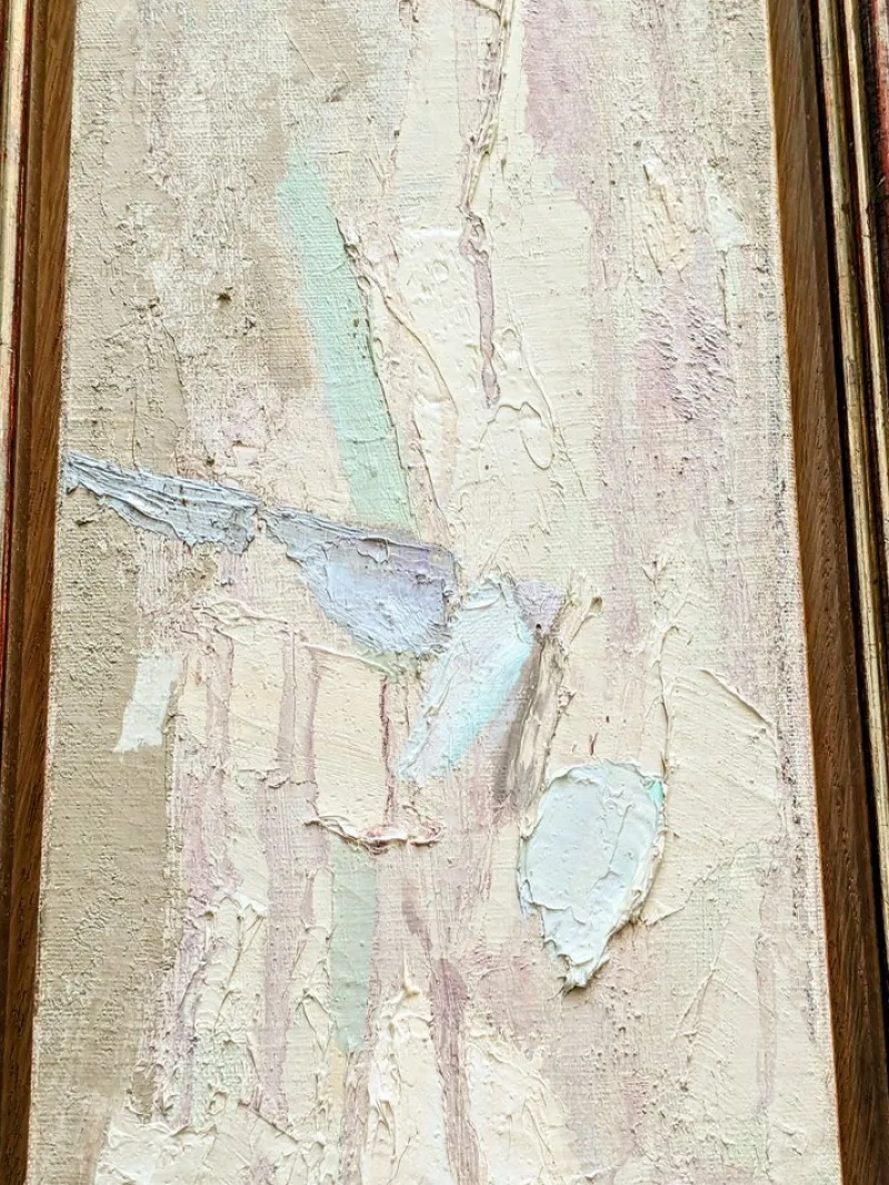 Pamono Pierre Pallut, Abstraction, Oil on Canvas, 1988> Abstraction