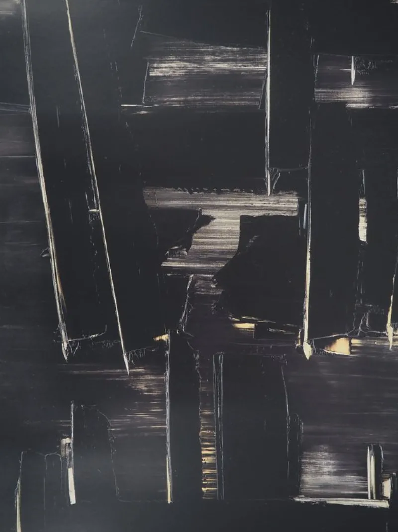 Pamono Pierre Soulages August 27 1958: Soulages Museum Poster> Posters
