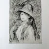 Outlet Pamono Pierre-Auguste Renoir, Portrait of a Young Girl with Hat, Lithograph