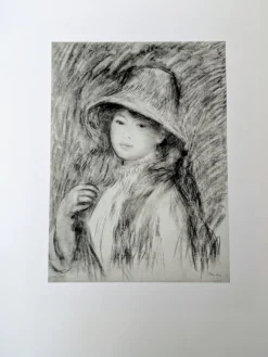 Outlet Pamono Pierre-Auguste Renoir, Portrait of a Young Girl with Hat, Lithograph