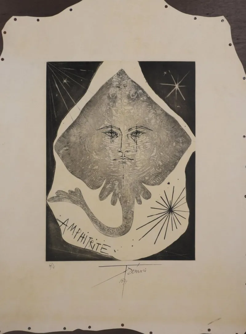 Pamono Pierre-Yves Trémois, Grande Amphitrite, Original Signed Engraving> Prints & Multiples