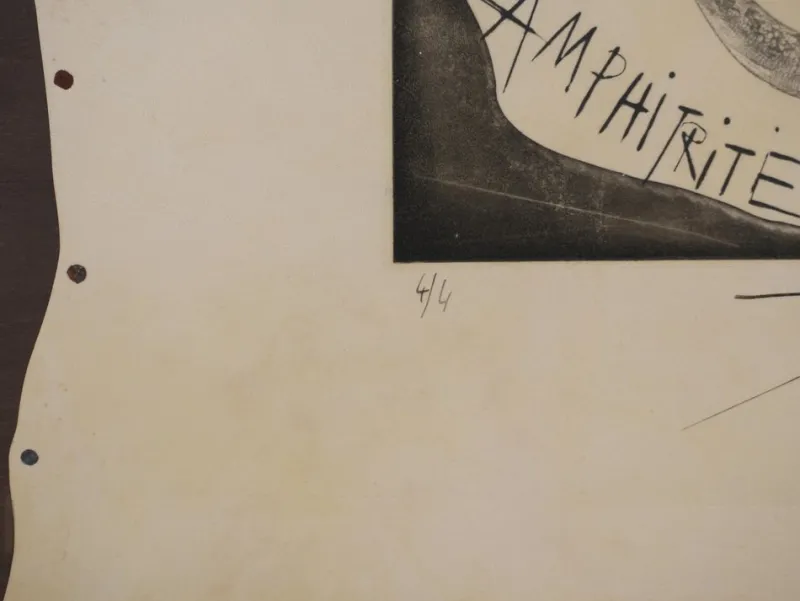 Pamono Pierre-Yves Trémois, Grande Amphitrite, Original Signed Engraving> Prints & Multiples
