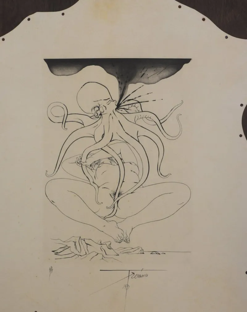 Pamono Pierre-Yves Trémois, Maritime Ecstasy, Original Signed Engraving> Prints & Multiples